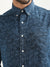 Gant Navy Floral Print Regular Fit Shirt