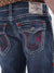 True Religion Super T Straight Blue Mid Rise Jeans