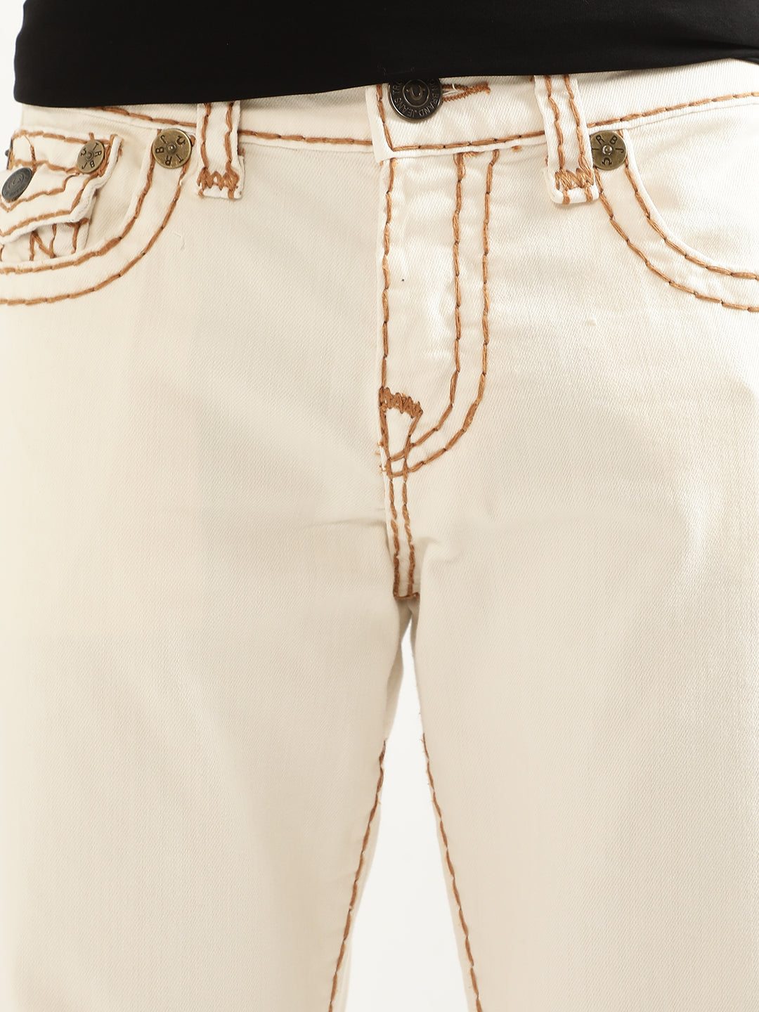 True Religion Men Straight Fit Mid-Rise Jeans