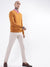 Gant Men Orange Solid V Neck Sweater