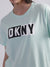 Dkny Light Blue Logo Regular Fit T-Shirt