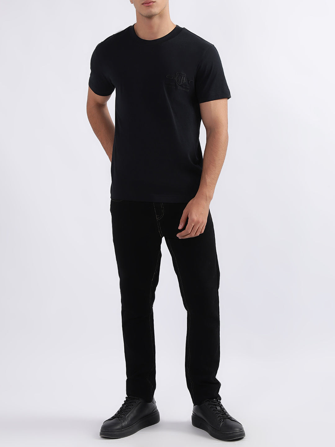 Gant Black Regular Fit T-Shirt