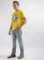 True Religion Safety Yellow Fashion Logo Regular Fit T-Shirt