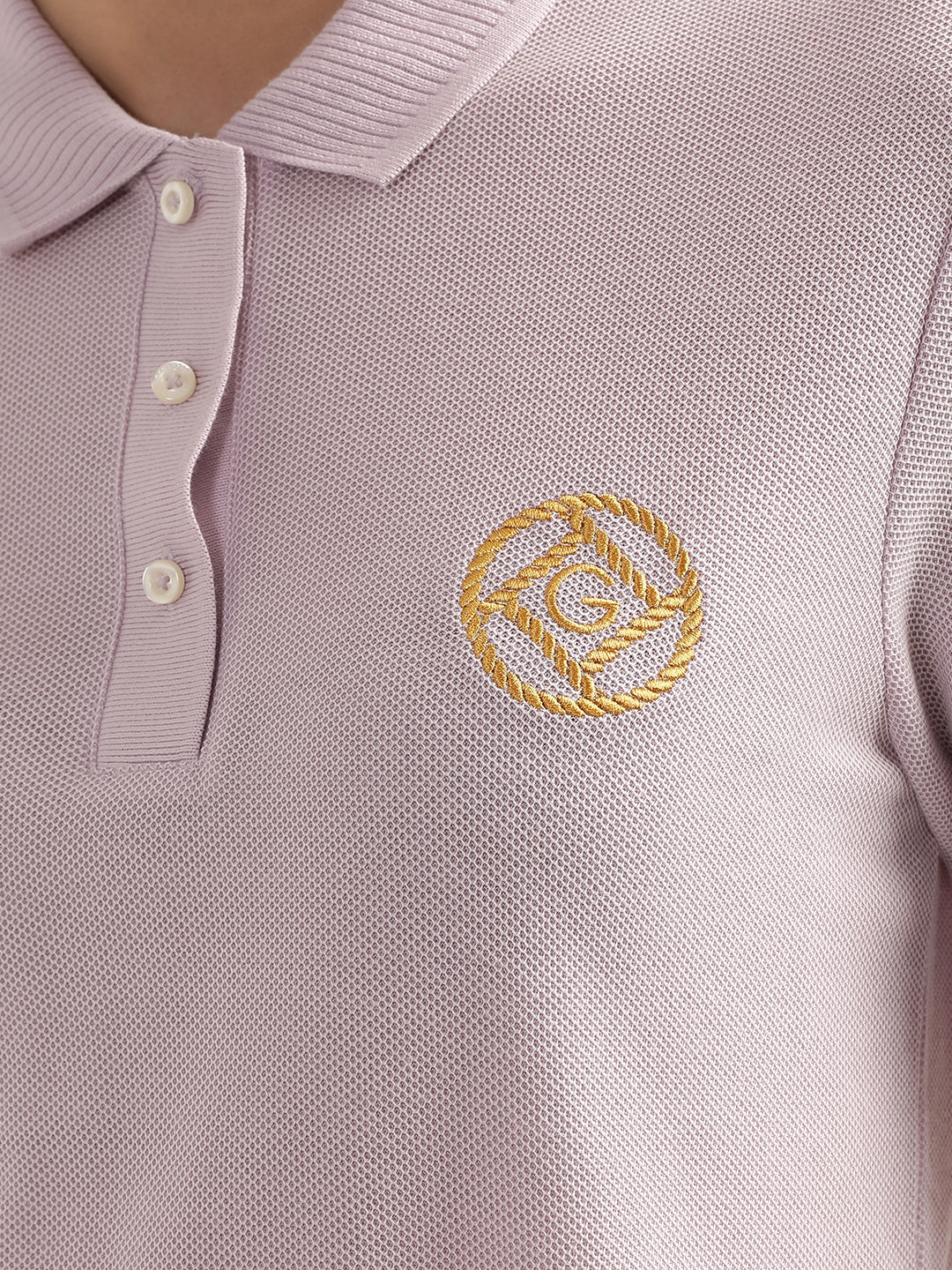 Gant Lilac Preppy Relaxed Fit Polo T-Shirt