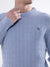 Gant Men Blue Solid Round Neck Sweater