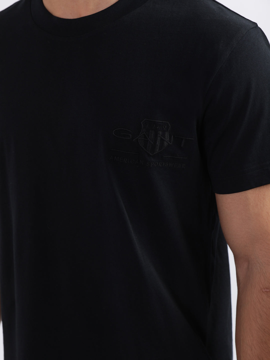 Gant Black Regular Fit T-Shirt