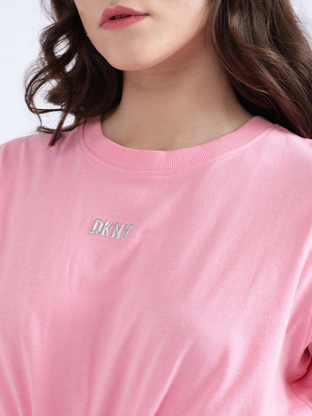 Dkny Pink Fashion Regular Fit T-Shirt