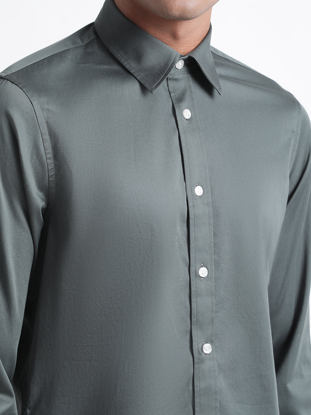 Iconic Olive Slim Fit Shirt