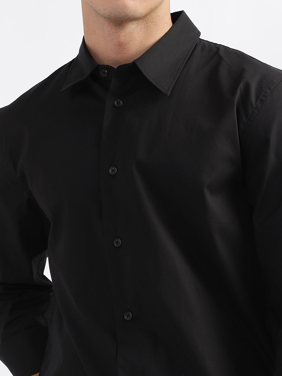 Just Cavalli Black Fashion Slim Fit Shirt