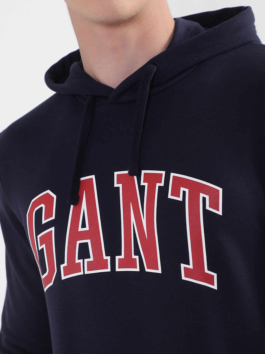 Gant Men Printed Cotton Hooded Sweatshirt