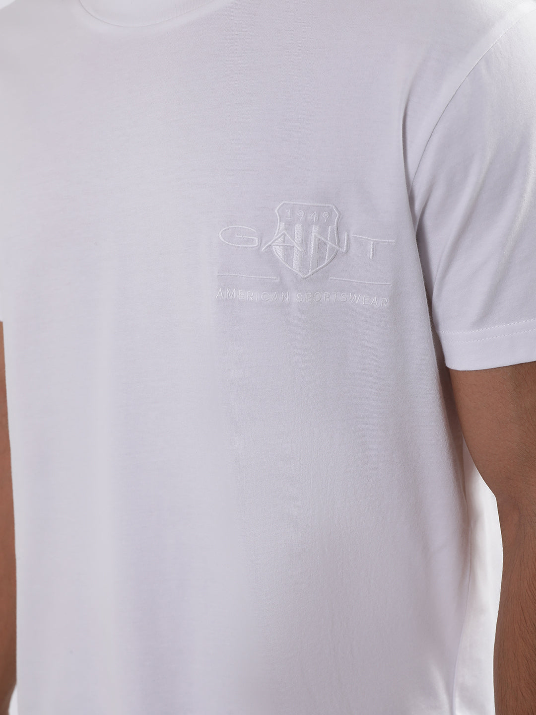 Gant White Regular Fit T-Shirt