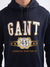 Gant Men Blue Printed Hooded Sweatshirt