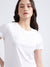 Dkny White Fashion Logo Regular Fit T-Shirt