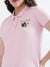 True Religion Pink Fashion Logo Regular Fit Polo T-Shirt