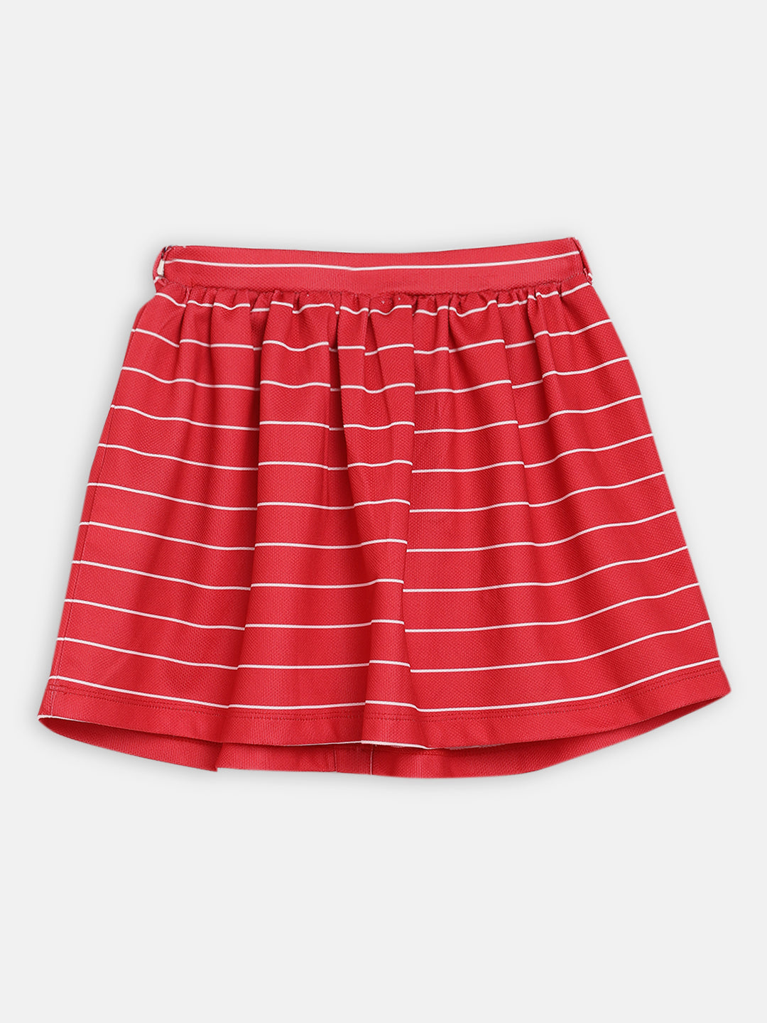 Elle Kids Girls Red Printed Regular Fit Skirt