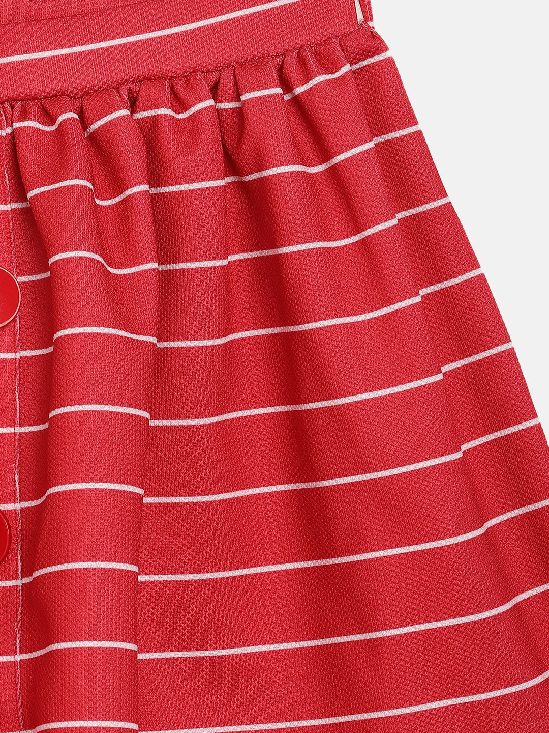 Elle Kids Girls Red Printed Regular Fit Skirt