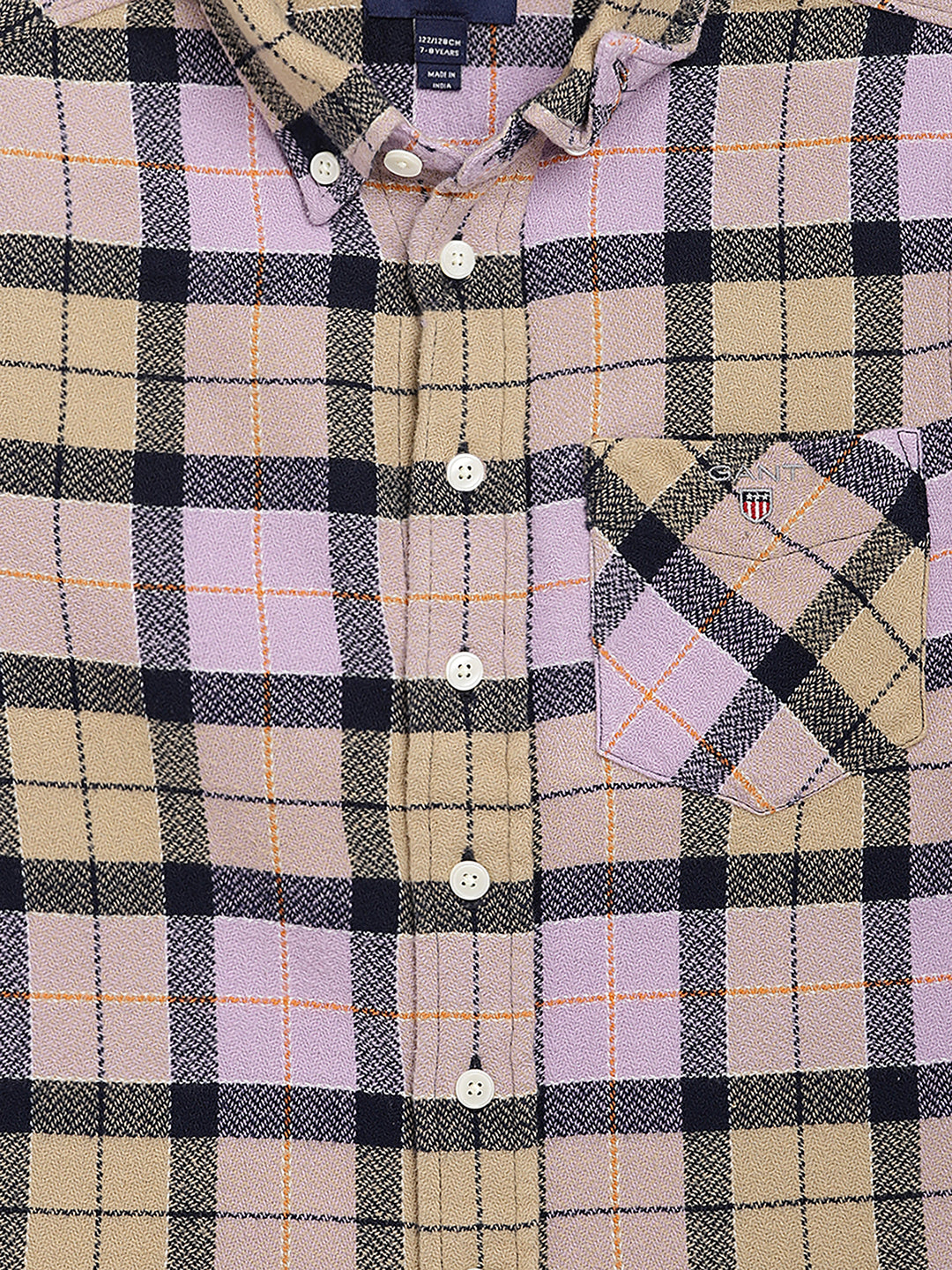 Gant Kids Multi Checked Regular Fit Shirt