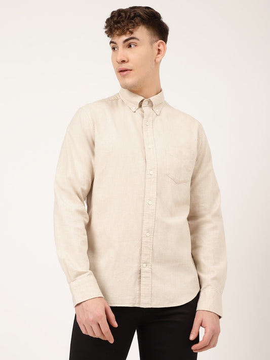 Gant Cream Regular Fit Shirt