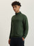 Gant Men Green Solid Round Neck Sweater