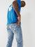 True Religion Men Blue Washed Skinny Fit Jeans