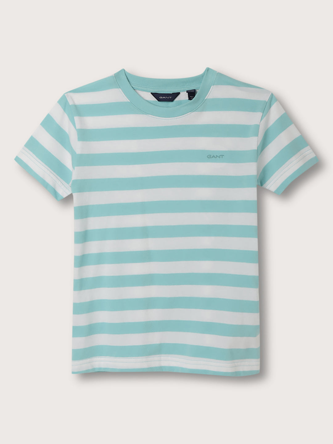 Gant Kids Blue Striped Relaxed Fit T-Shirt