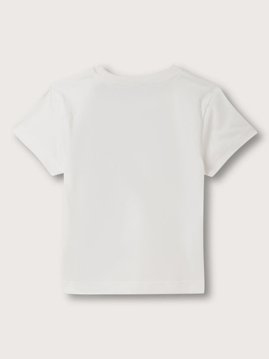 Gant Kids White Logo Relaxed Fit T-Shirt