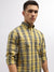 Gant Yellow Fashion Checked Regular Fit Shirt