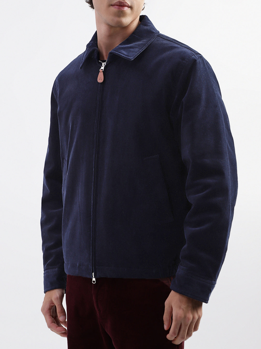 Gant Men Blue Solid Collar Jacket