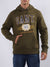 Gant Men Green Printed Hooded Sweatshirt