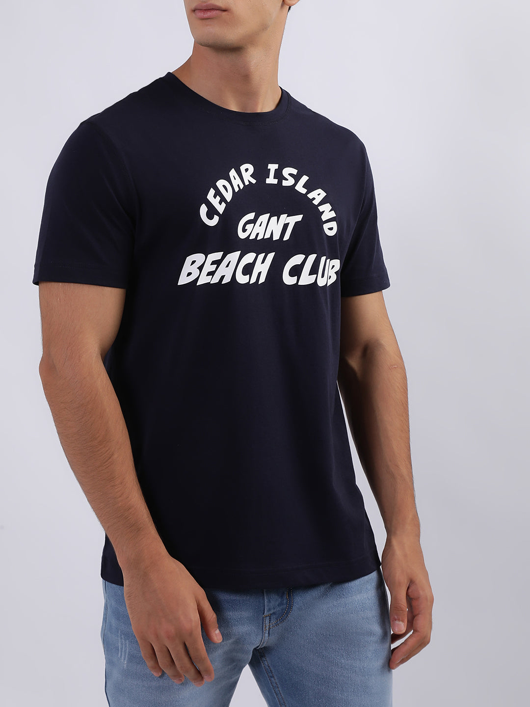 Gant Blue Logo Regular Fit T-Shirt