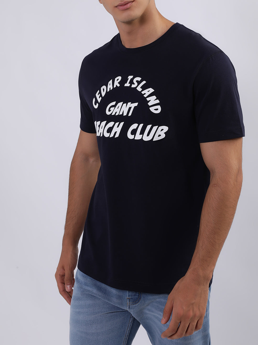 Gant Blue Logo Regular Fit T-Shirt