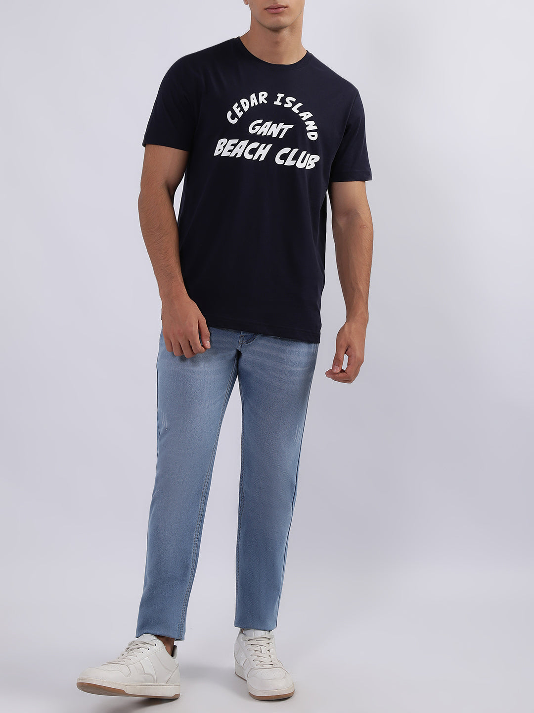 Gant Blue Logo Regular Fit T-Shirt