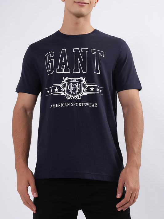 Gant Blue Logo Regular Fit T-Shirt