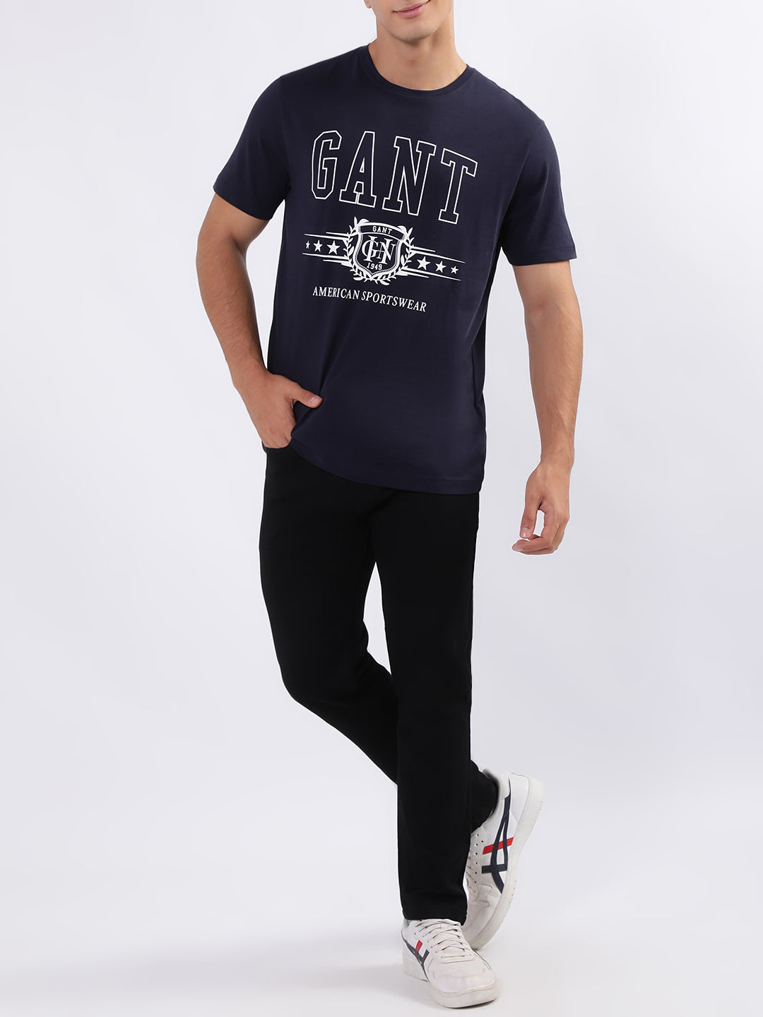 Gant Blue Logo Regular Fit T-Shirt