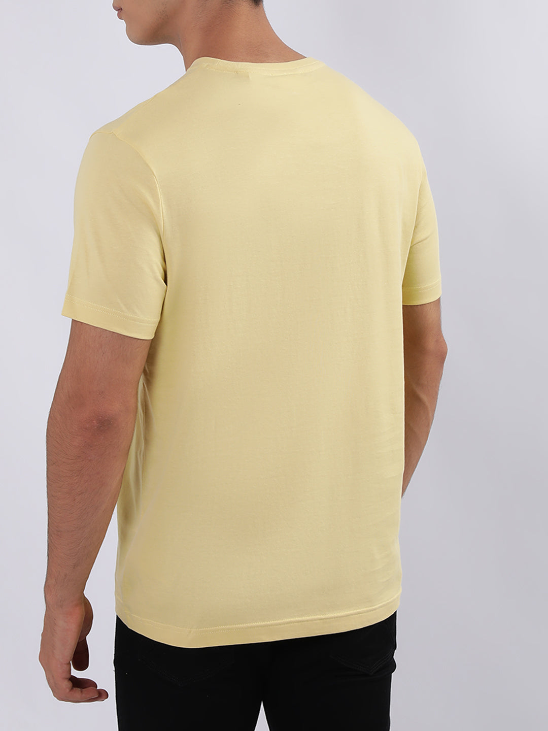 Gant Yellow Logo Regular Fit T-Shirt