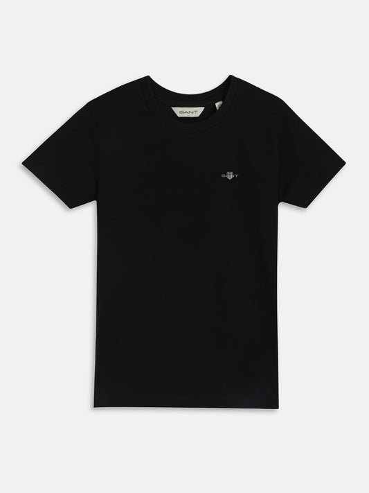 Gant Kids Black Regular Fit T-Shirt