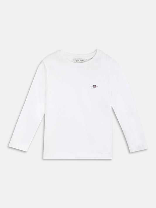 Gant Kids White Regular Fit T-Shirt