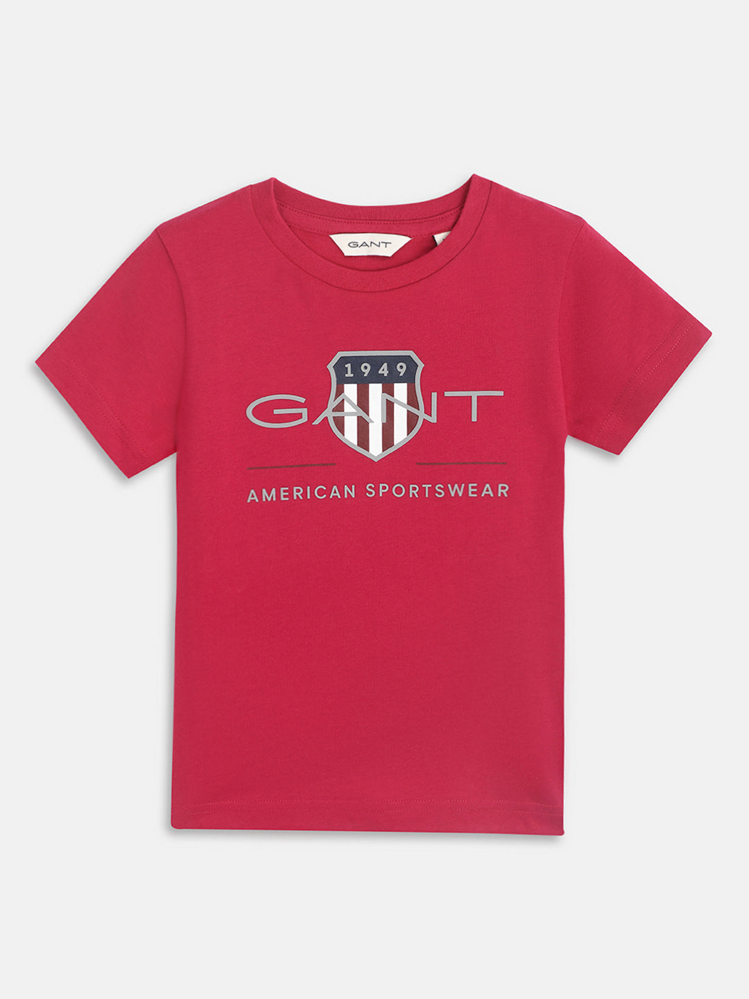 Gant Kids Pink Logo Regular Fit T-Shirt