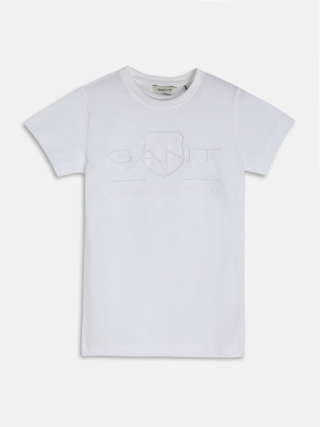 Gant Kids White Logo Regular Fit T-Shirt