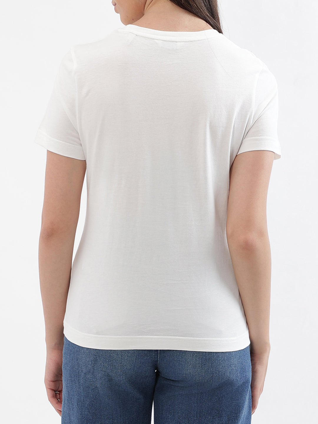 Gant Off White Logo Regular Fit T-Shirt