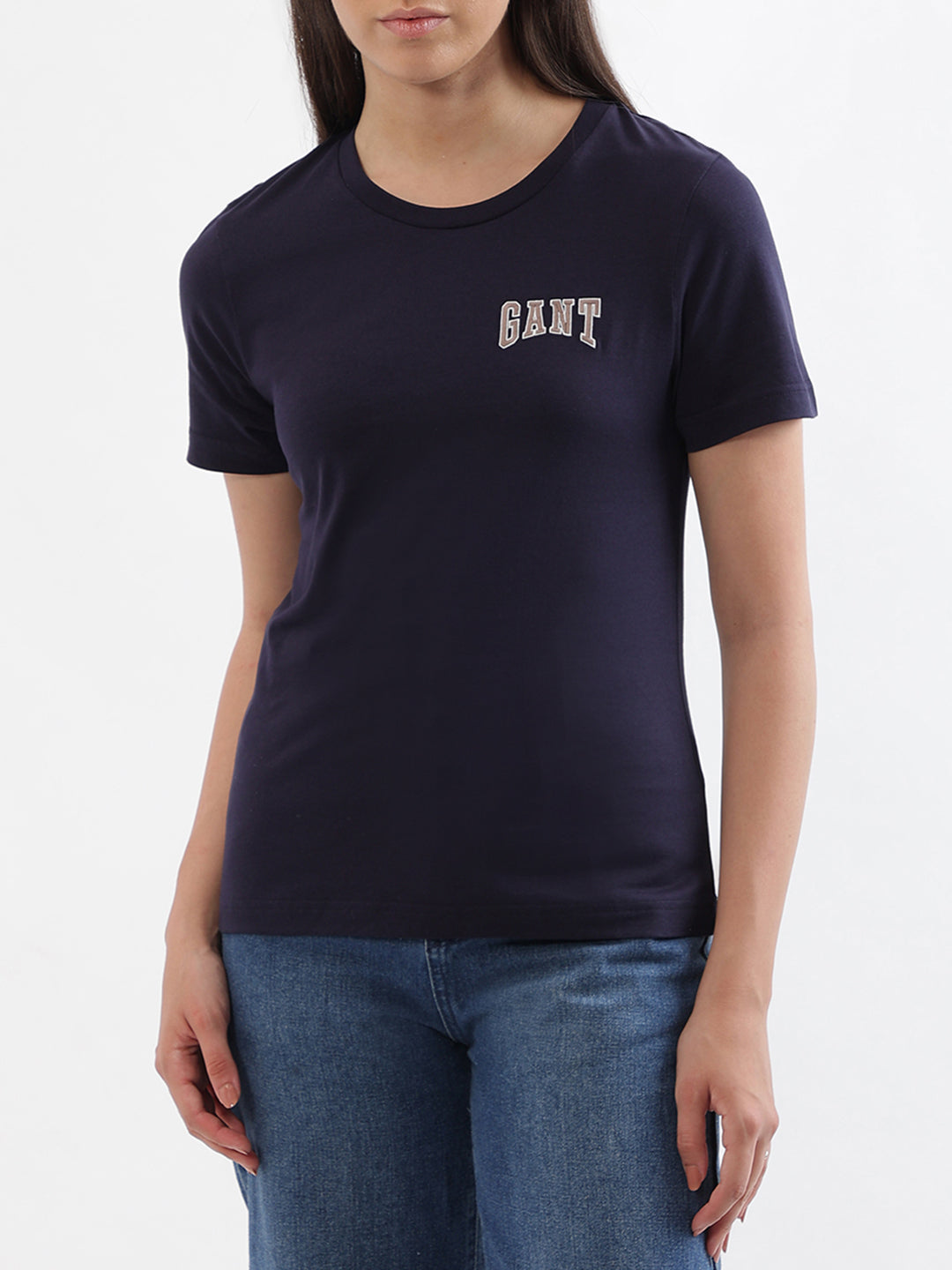 Gant Navy Logo Regular Fit T-Shirt