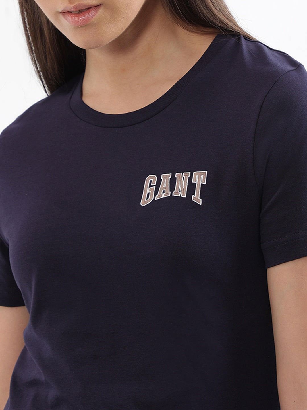 Gant Navy Logo Regular Fit T-Shirt