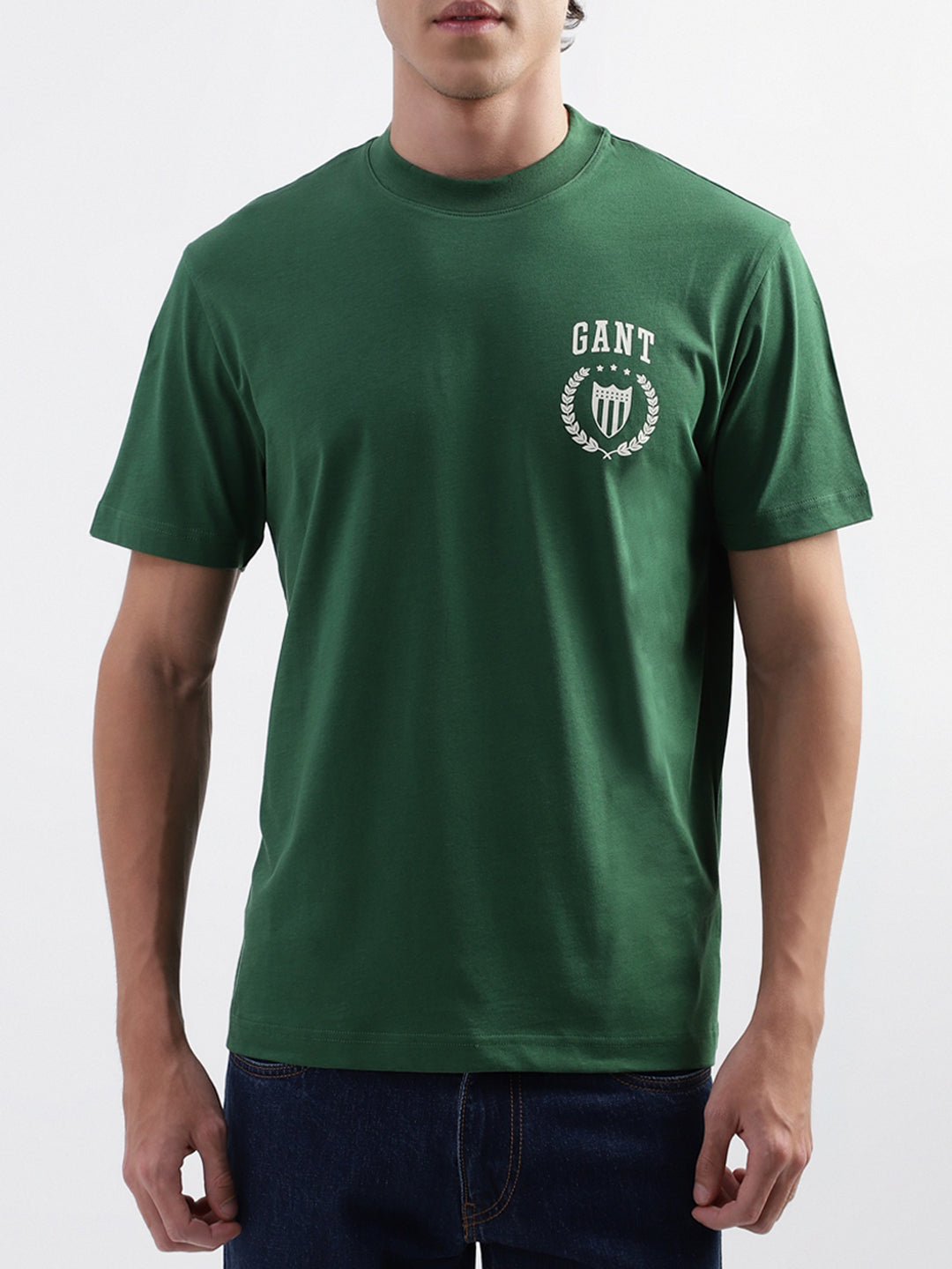 Gant Green Logo Relaxed Fit T-Shirt