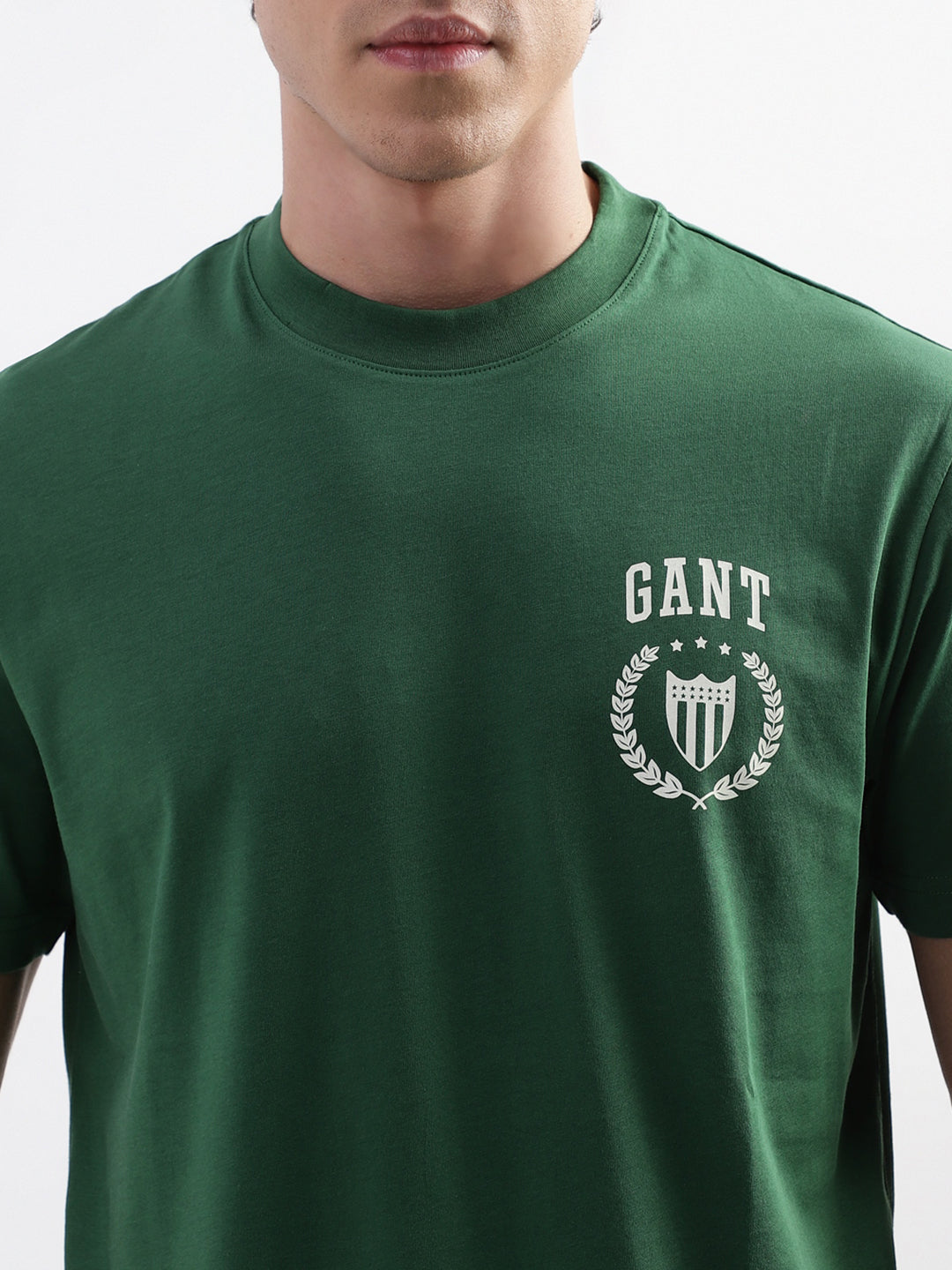 Gant Green Logo Relaxed Fit T-Shirt