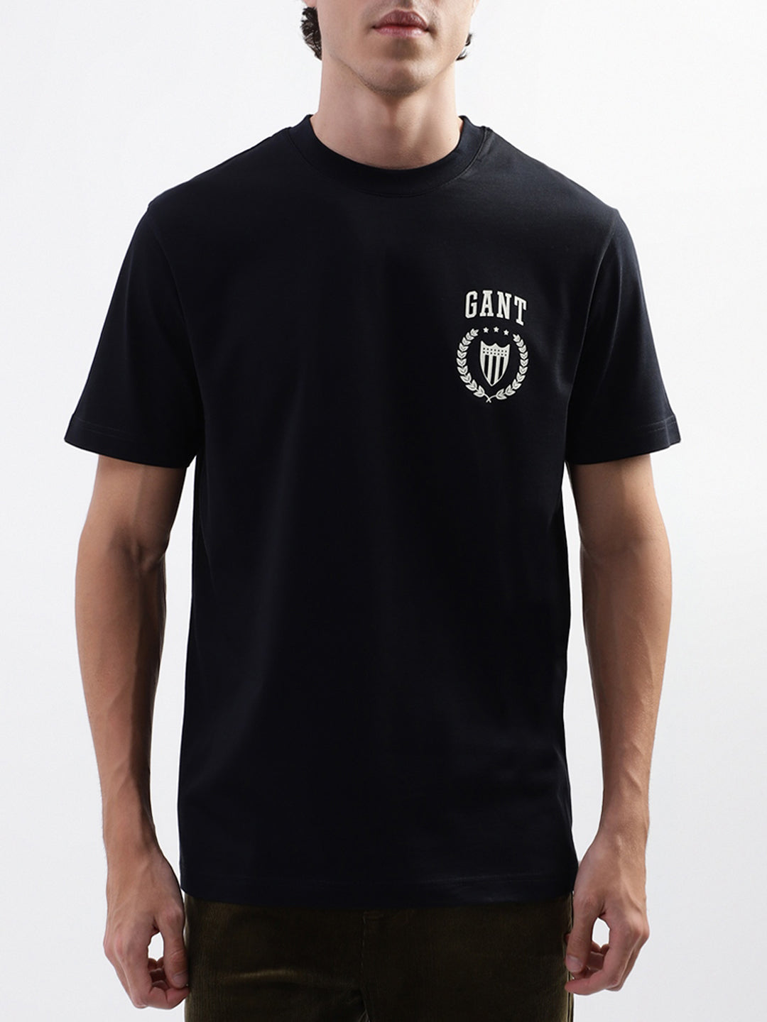 Gant Black Logo Relaxed Fit T-Shirt