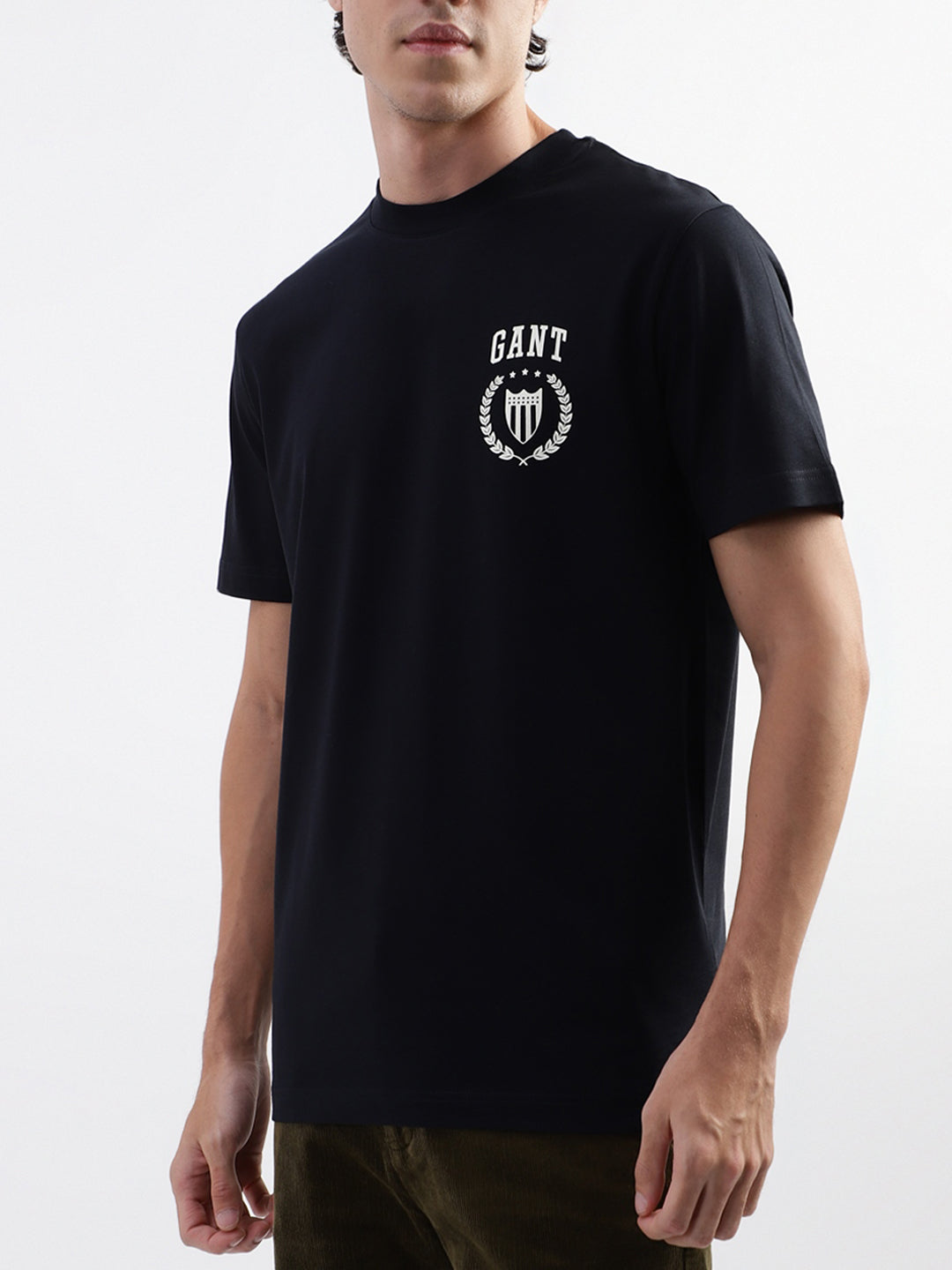 Gant Black Logo Relaxed Fit T-Shirt