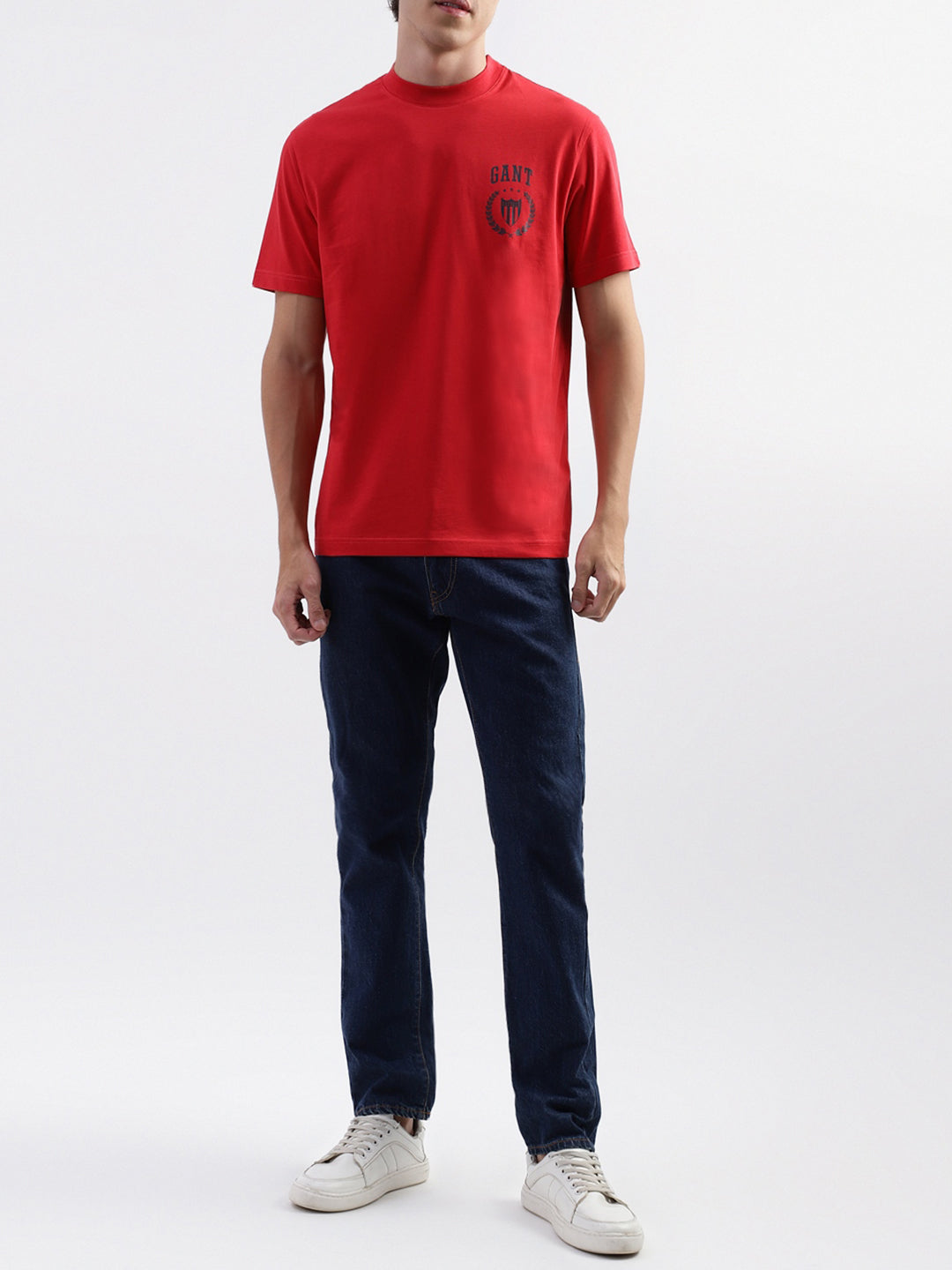 Gant Red Logo Relaxed Fit T-Shirt