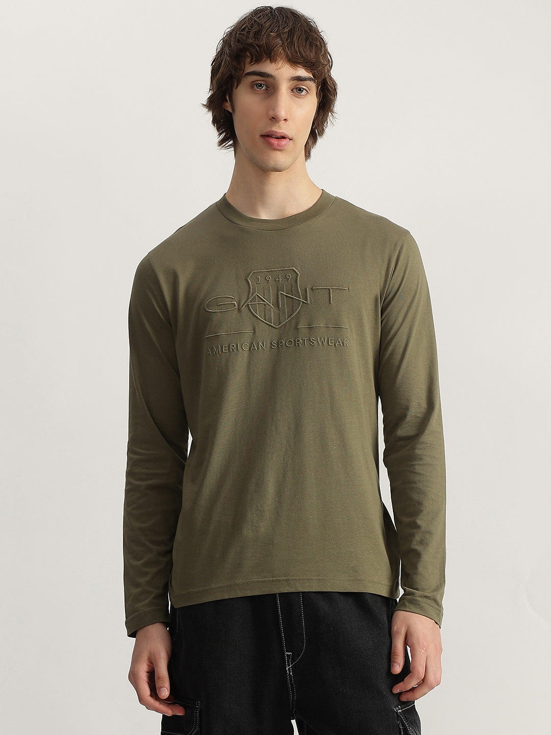 Gant Juniper Green Embroidery Regular Fit T-Shirt