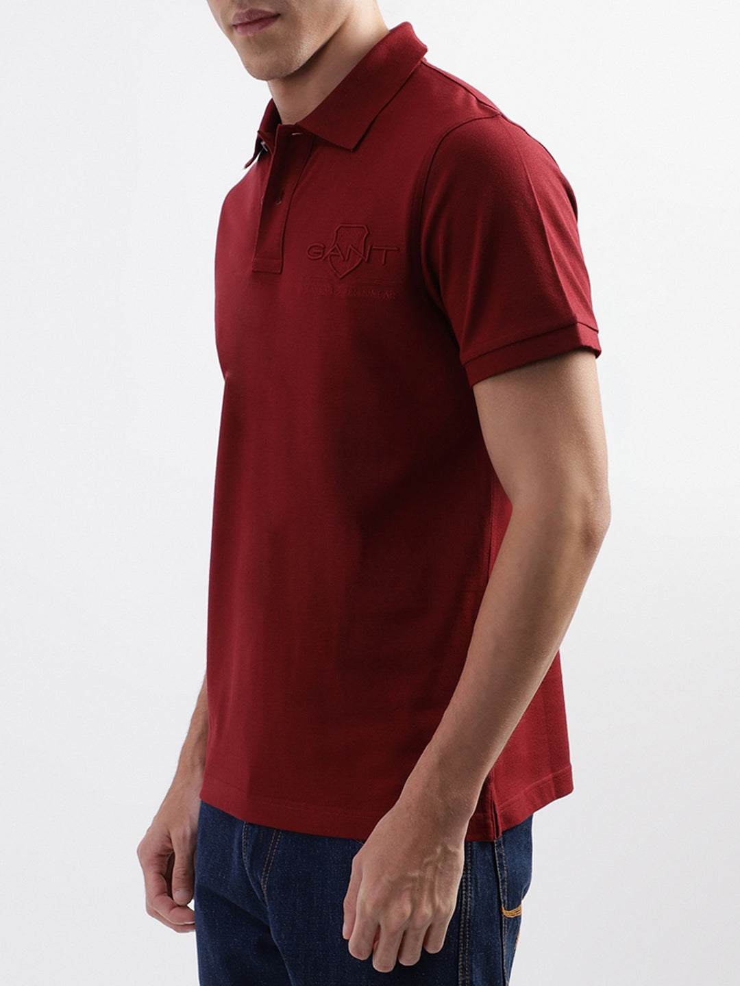 Gant Red Logo Regular Fit Polo T-Shirt