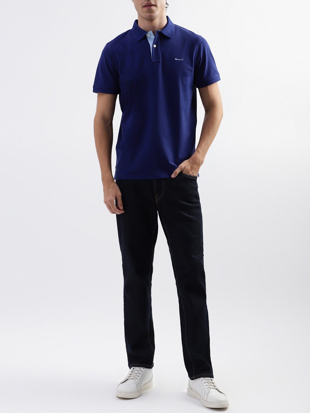 Gant Blue Regular Fit Polo T-Shirt